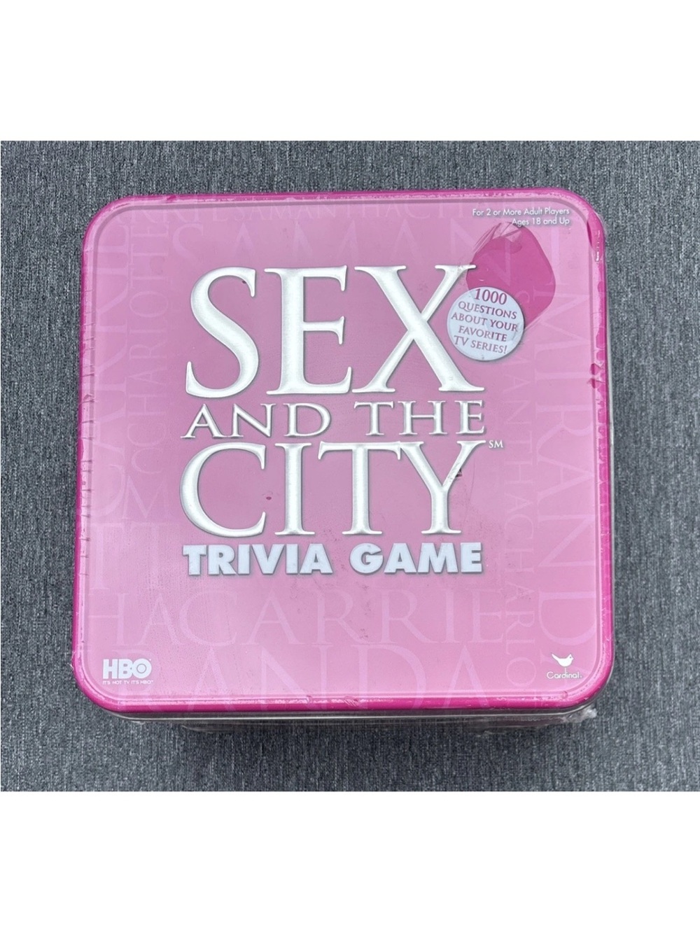 Sex and the City Trivia Game Tin Edition NEW Sealed 2004 HBO Adult Party Game